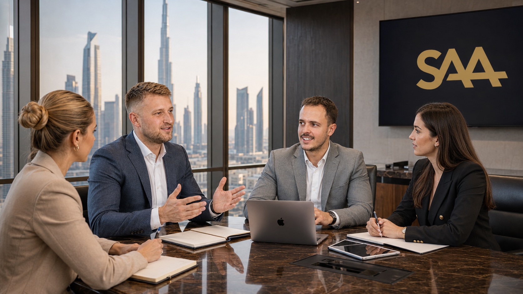 SAA Growth team working together