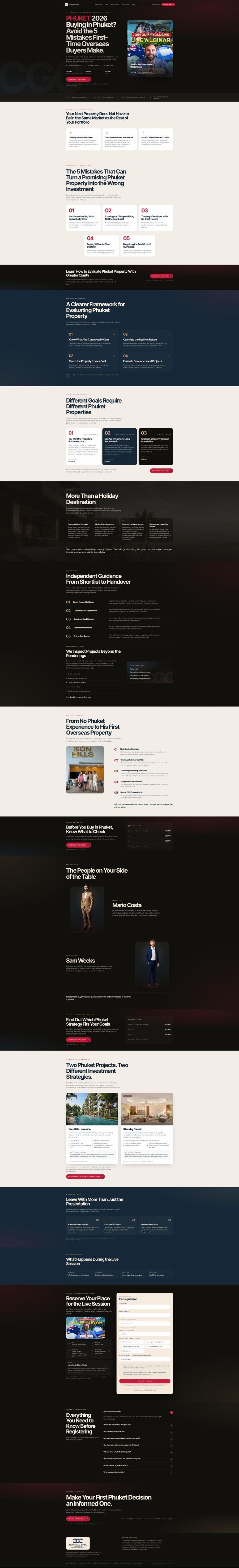 Costa Global Capital landing page