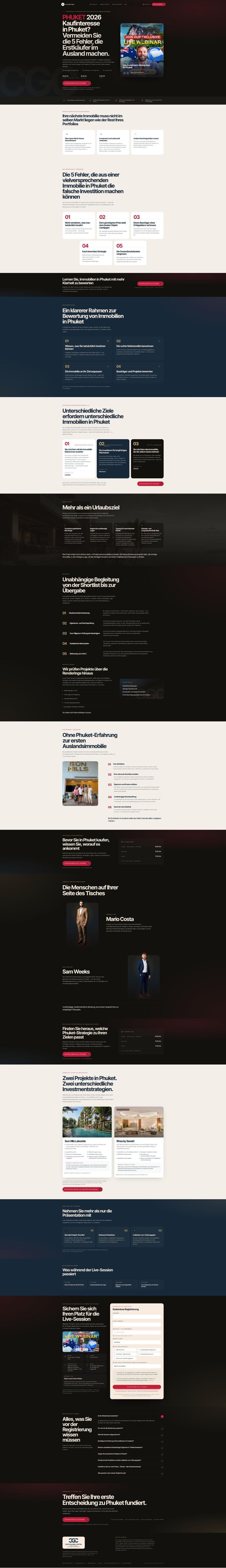 Costa Global Capital landing page